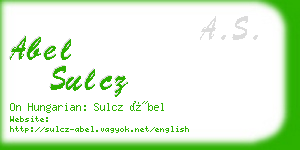 abel sulcz business card